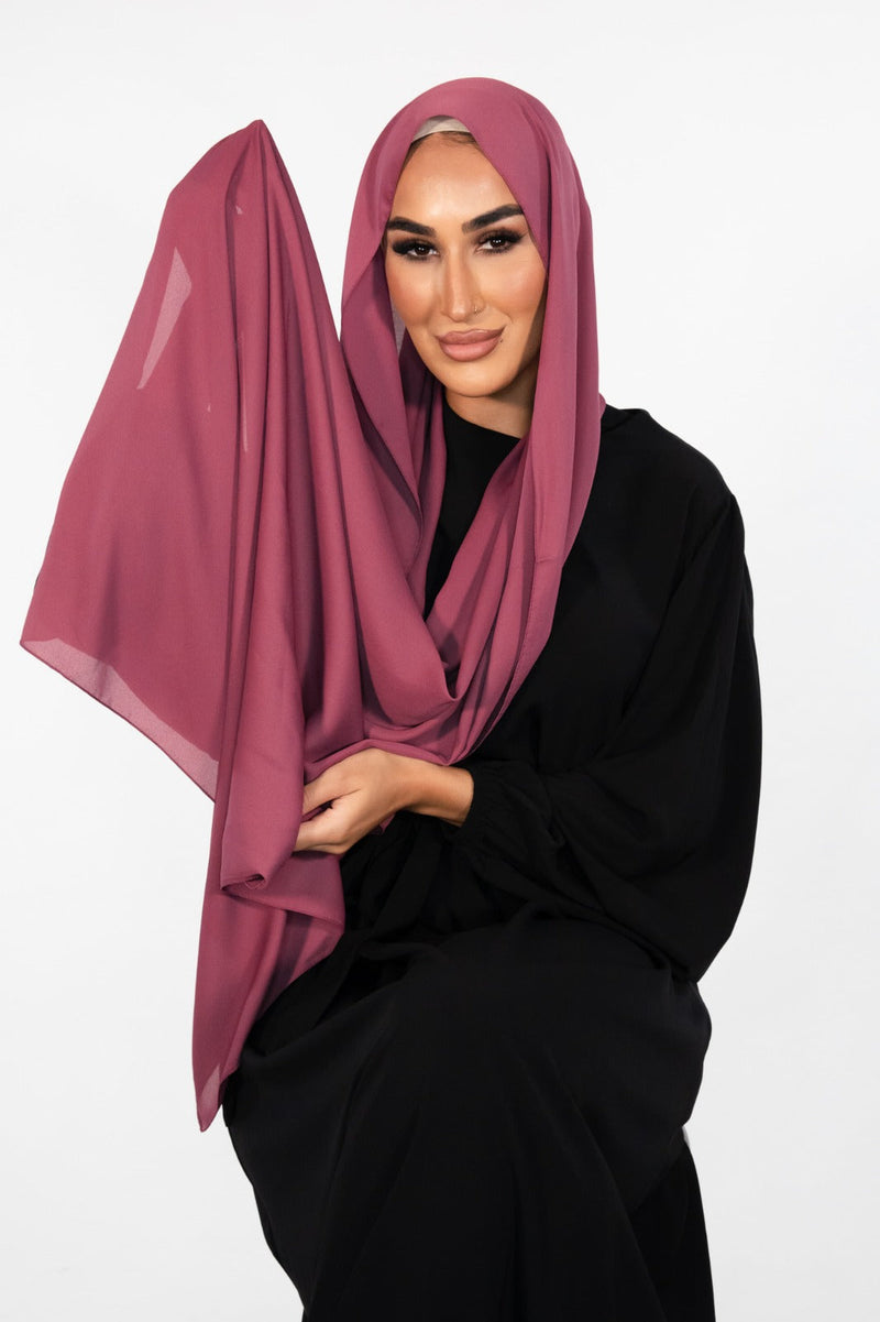 Delux Sapphire Karaca Shawl Deep rose