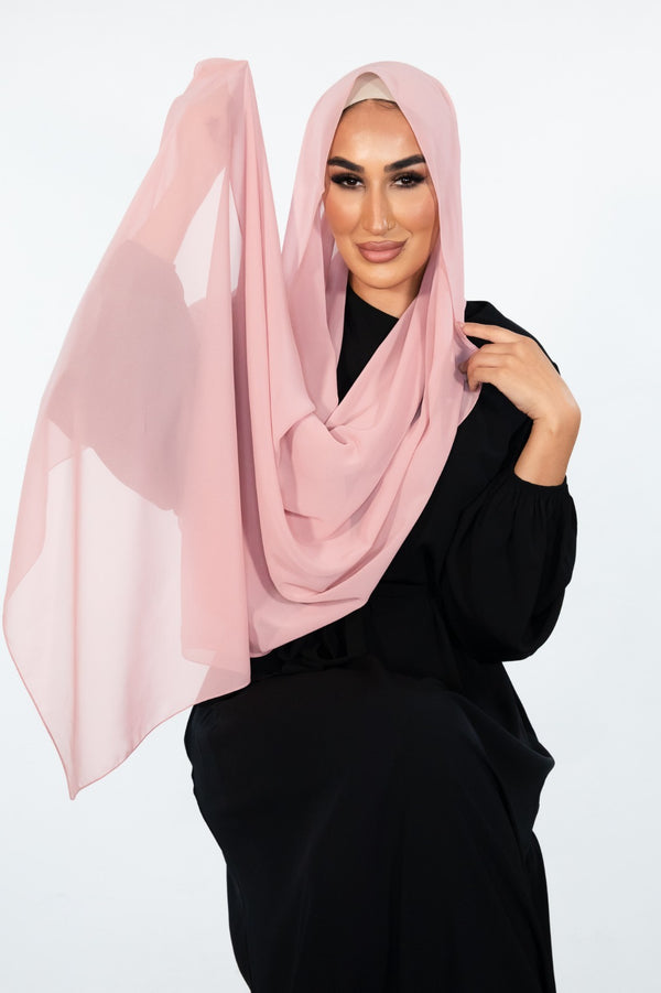 Nano Crepe Karaca Shawl Pink Rose